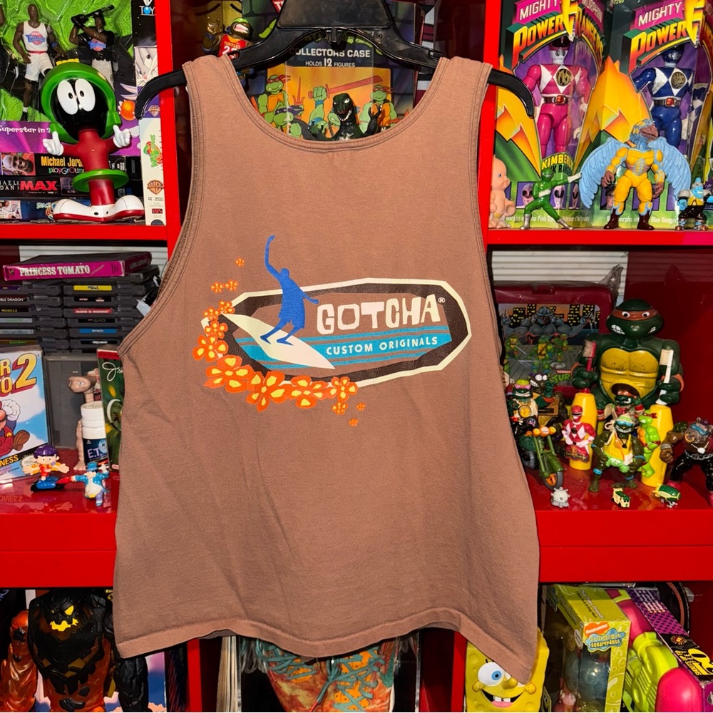 Vintage 90’s Gotcha x Surf board tank-top